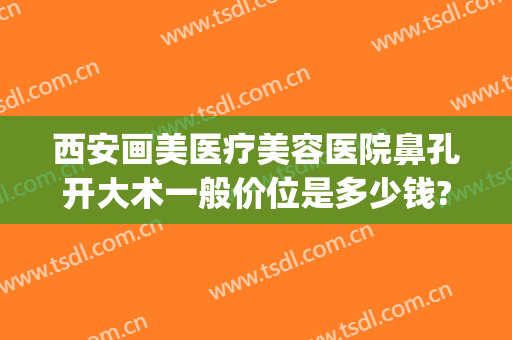 西安画美医疗美容医院鼻孔开大术一般价位是多少钱?靠谱吗?(西安画美医疗美容医院好不好)