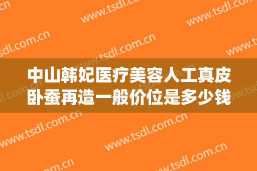 中山韩妃医疗美容人工真皮卧蚕再造一般价位是多少钱?怎么样?(中山韩妃整形美容医院口碑怎么样)