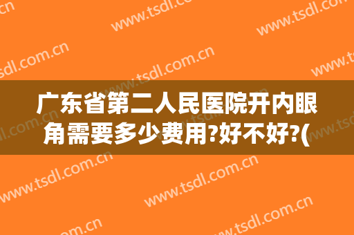 广东省第二人民医院开内眼角需要多少费用?好不好?(广东省第二人民医院割双眼皮)