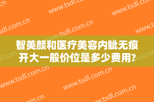 智美颜和医疗美容内眦无痕开大一般价位是多少费用?有哪些优势?