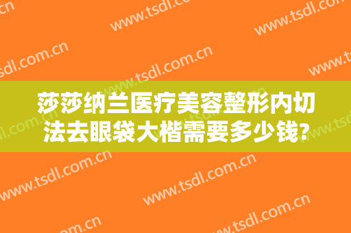 莎莎纳兰医疗美容整形内切法去眼袋大楷需要多少钱?需要多久恢复?