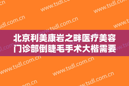 北京利美康岩之畔医疗美容门诊部倒睫毛手术大楷需要多少费用?贵不贵?