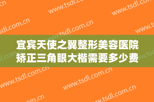 宜宾天使之翼整形美容医院矫正三角眼大楷需要多少费用?贵不贵?(宜宾天使之翼整形美容医院怎么样)