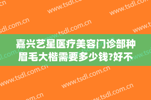 嘉兴艺星医疗美容门诊部种眉毛大楷需要多少钱?好不好?(艺星纹眉价格)