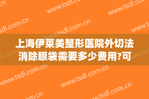 上海伊莱美整形医院外切法消除眼袋需要多少费用?可靠吗?(上海伊莱美眼部整形)