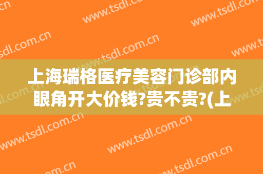 上海瑞格医疗美容门诊部内眼角开大价钱?贵不贵?(上海瑞格整形门诊部怎么样)