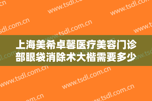 上海美希卓馨医疗美容门诊部眼袋消除术大楷需要多少费用?需要多久恢复?