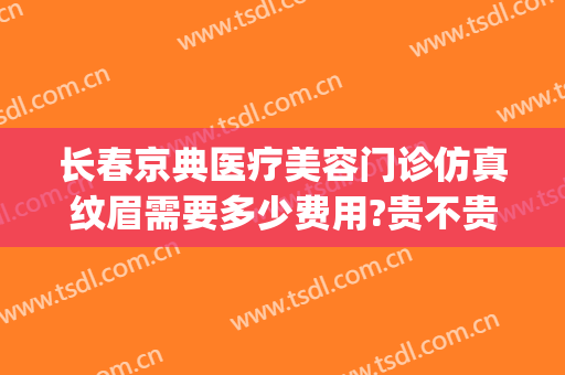 长春京典医疗美容门诊仿真纹眉需要多少费用?贵不贵?(长春京典医疗美容院怎么样)