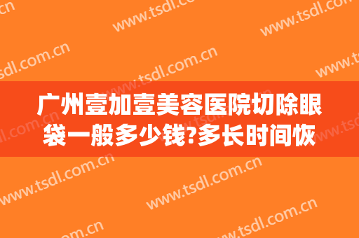 广州壹加壹美容医院切除眼袋一般多少钱?多长时间恢复?(医院切眼袋一般要多少钱)