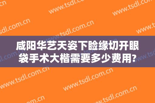 咸阳华艺天姿下睑缘切开眼袋手术大楷需要多少费用?好不好?
