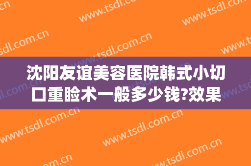 沈阳友谊美容医院韩式小切口重睑术一般多少钱?效果怎么样?(沈阳小切口除皱术哪家好)