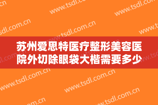 苏州爱思特医疗整形美容医院外切除眼袋大楷需要多少费用?效果怎么样?