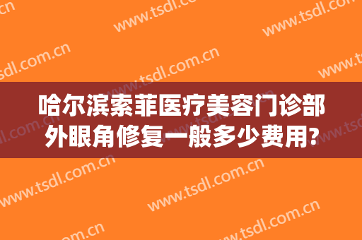 哈尔滨索菲医疗美容门诊部外眼角修复一般多少费用?有哪些优势?(索菲医疗美容怎么样)