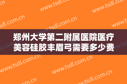郑州大学第二附属医院医疗美容硅胶丰眉弓需要多少费用?贵不贵?