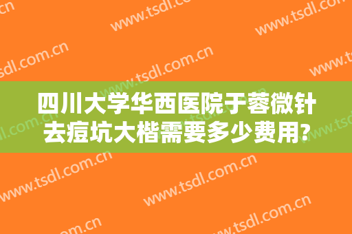 四川大学华西医院于蓉微针去痘坑大楷需要多少费用?靠谱吗?
