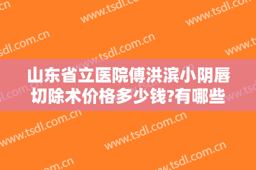山东省立医院傅洪滨小阴唇切除术价格多少钱?有哪些优势?