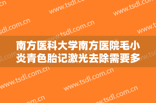 南方医科大学南方医院毛小炎青色胎记激光去除需要多少钱?怎么样?