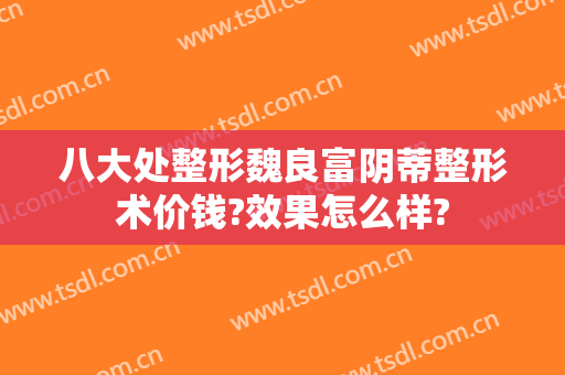八大处整形魏良富阴蒂整形术价钱?效果怎么样?