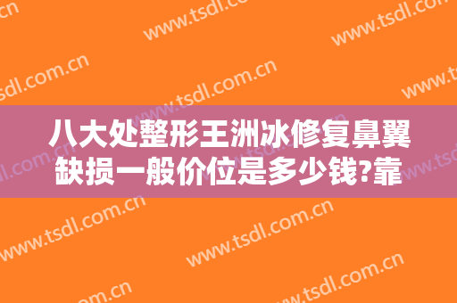 八大处整形王洲冰修复鼻翼缺损一般价位是多少钱?靠谱吗?