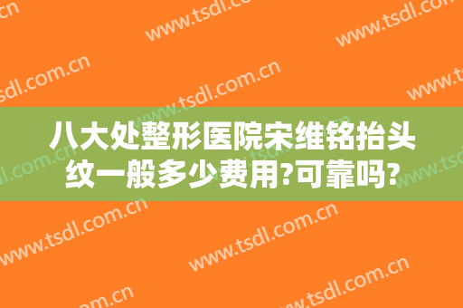 八大处整形医院宋维铭抬头纹一般多少费用?可靠吗?