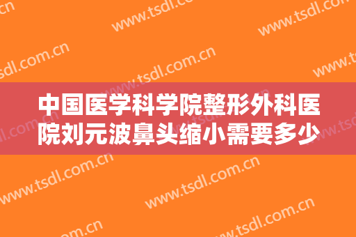 中国医学科学院整形外科医院刘元波鼻头缩小需要多少费用?需要多久恢复?