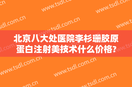 北京八大处医院李杉珊胶原蛋白注射美技术什么价格?好不好?