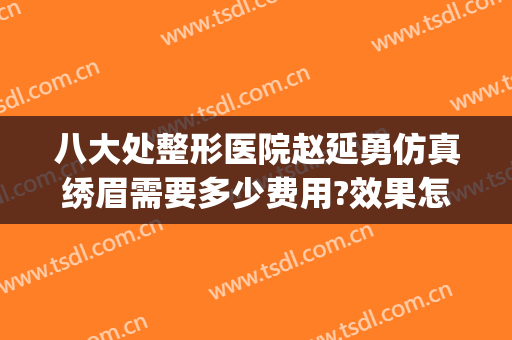 八大处整形医院赵延勇仿真绣眉需要多少费用?效果怎么样?(八大处美容医院赵延勇)