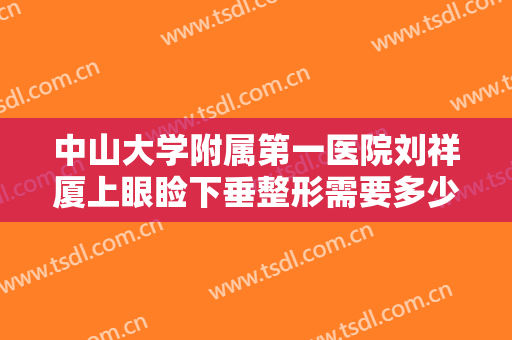 中山大学附属第一医院刘祥厦上眼睑下垂整形需要多少钱?好不好?