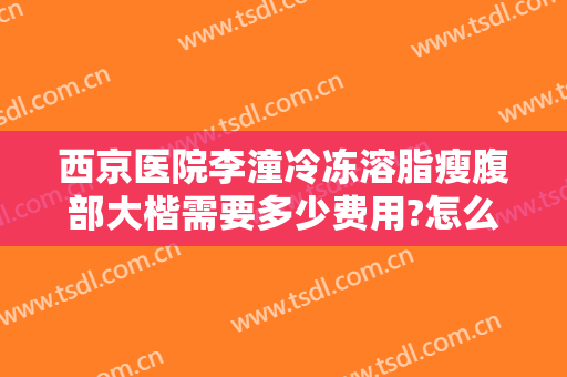 西京医院李潼冷冻溶脂瘦腹部大楷需要多少费用?怎么样?