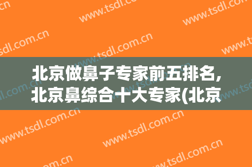 北京做鼻子专家前五排名,北京鼻综合十大专家(北京鼻整形排名)