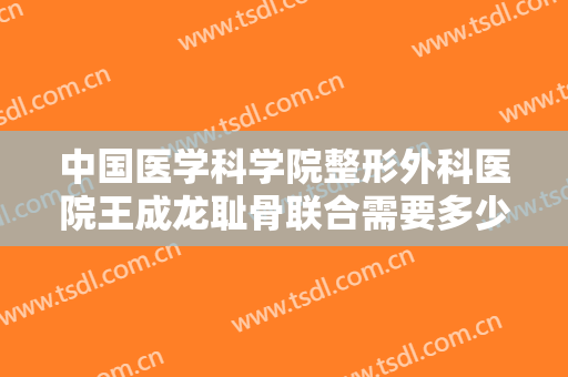 中国医学科学院整形外科医院王成龙耻骨联合需要多少钱?贵不贵?