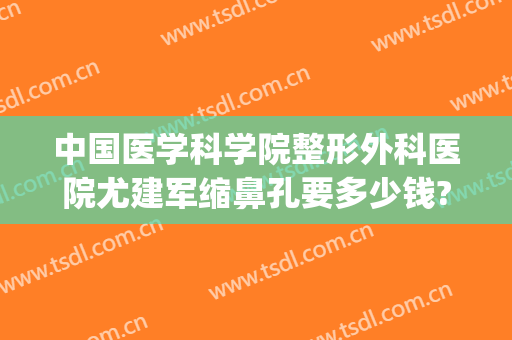 中国医学科学院整形外科医院尤建军缩鼻孔要多少钱?贵不贵?(尤建军 鼻子案例)