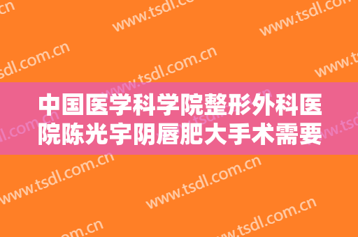 中国医学科学院整形外科医院陈光宇阴唇肥大手术需要多少费用?多长时间恢复?