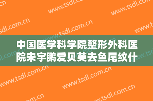 中国医学科学院整形外科医院宋宇鹏爱贝芙去鱼尾纹什么价格?需要多久恢复?