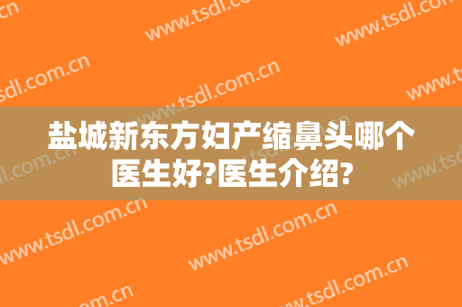 盐城新东方妇产缩鼻头哪个医生好?医生介绍?