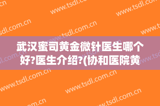 武汉蜜司黄金微针医生哪个好?医生介绍?(协和医院黄金微针)