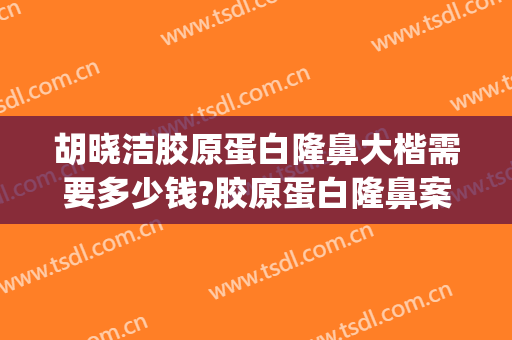 胡晓洁胶原蛋白隆鼻大楷需要多少钱?胶原蛋白隆鼻案例效果对比图_上海交通大学医学院附属第九人民医院