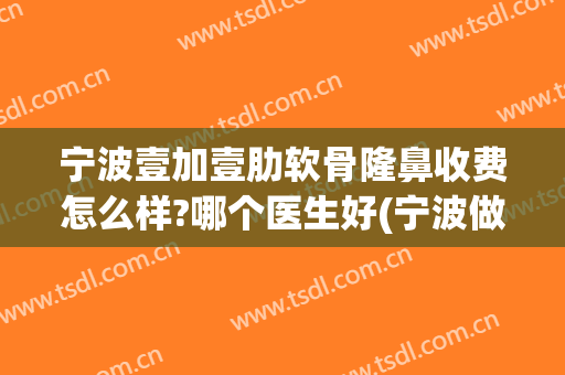 宁波壹加壹肋软骨隆鼻收费怎么样?哪个医生好(宁波做肋骨鼻费用大概多少)