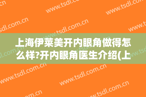 上海伊莱美开内眼角做得怎么样?开内眼角医生介绍(上海伊莱美做双眼皮怎么样)