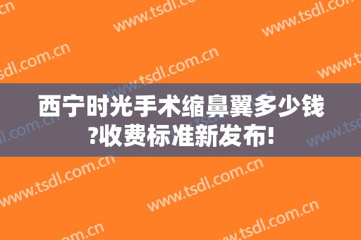 西宁时光手术缩鼻翼多少钱?收费标准新发布!