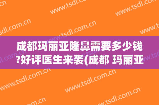 成都玛丽亚隆鼻需要多少钱?好评医生来袭(成都 玛丽亚医院美容怎么样)