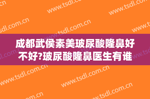 成都武侯素美玻尿酸隆鼻好不好?玻尿酸隆鼻医生有谁(成都素美隆鼻怎么样)