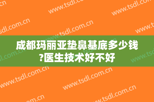 成都玛丽亚垫鼻基底多少钱?医生技术好不好