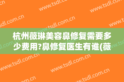 杭州薇琳美容鼻修复需要多少费用?鼻修复医生有谁(薇琳医疗美容医院价格)