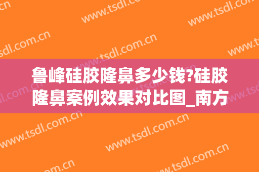 鲁峰硅胶隆鼻多少钱?硅胶隆鼻案例效果对比图_南方医科大学南方医院