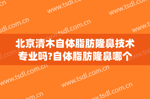 北京清木自体脂肪隆鼻技术专业吗?自体脂肪隆鼻哪个医生好(北京清木整形医生)