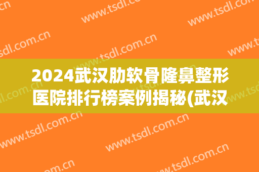 2024武汉肋软骨隆鼻整形医院排行榜案例揭秘(武汉最好的整形医院)