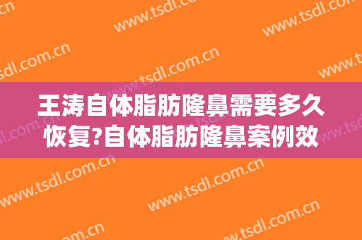 王涛自体脂肪隆鼻需要多久恢复?自体脂肪隆鼻案例效果对比图_上海交通大学医学院附属第九人民医院