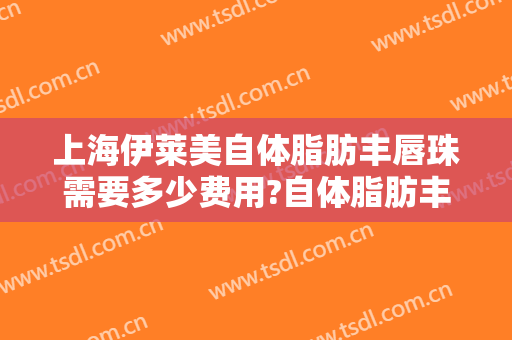 上海伊莱美自体脂肪丰唇珠需要多少费用?自体脂肪丰唇珠哪个医生好