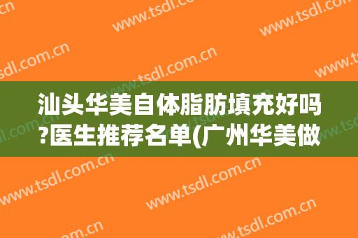 汕头华美自体脂肪填充好吗?医生推荐名单(广州华美做脂肪填充)